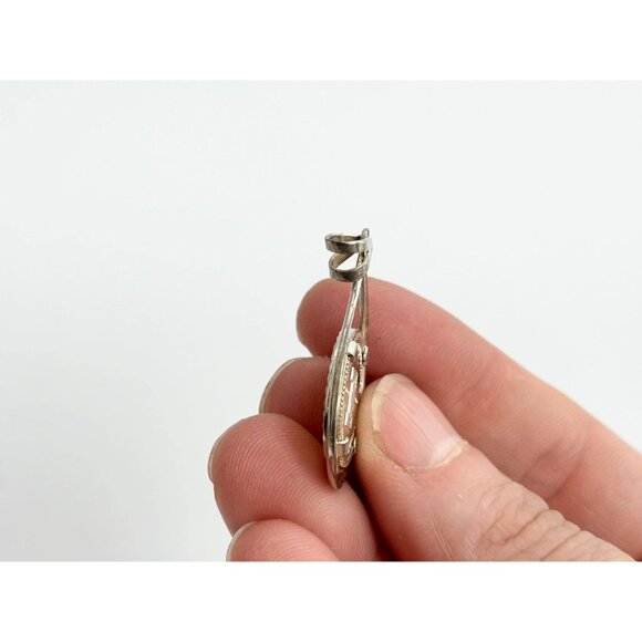 DAROLD? Sled Dog Race Alaskan Vintage Sterling Silver 925 Vintage Pendant - Picture 10 of 10